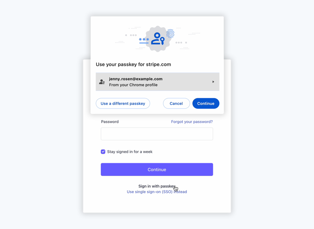 Passkeys, a faster more secure way to log in to the Stripe Dashboard